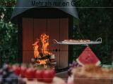 Aussen-Grillkaminde mit radio