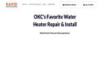 Rapid Water Heaters Repair & Install Okc Call 405 464-3209 hot water heaters