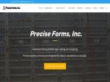 Precise Forms Inc building brick wall