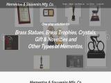 Mementos & Souvenirs Mfg. Co. promotional crystal gift