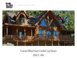 Gable Log Homes, Cypress Log Home gable louvers