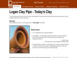 Logan Clay Pipe - Sanitary Clay Sewer Pipe open tops