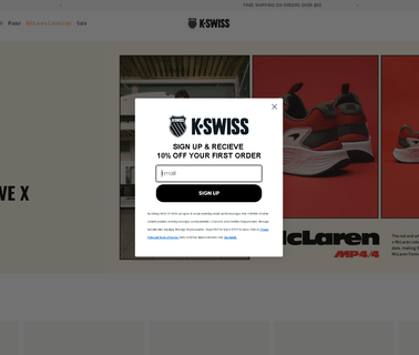 K Swiss tennis clothing