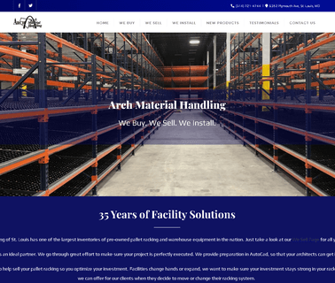 Arch Material & Handling - St Louis, Mo - Home Of The Pallet metal storage shelf