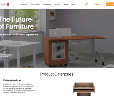 Exact Furniture audiovisual displays