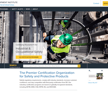 Safety Equipment Institute Sei safety equipment virginia