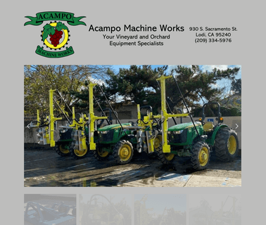 Acampo Machine Works grove machine