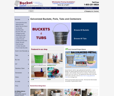Galvanized Buckets, Plast ice buckets