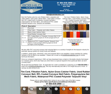 Bob Hild Enterprises plastic net mesh