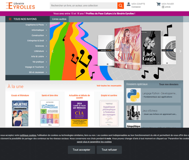 Accueil Librairie Eyrolles multimedia technologies