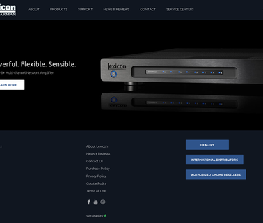 Lexicon home cinema amplifiers