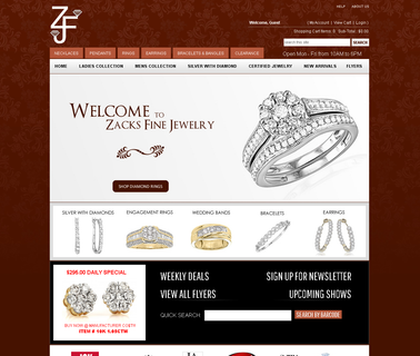 Zacks Fine Jewelry gold diamond pendants