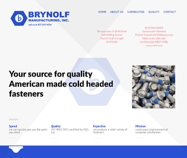 Brynolf Manufacturing screws sems