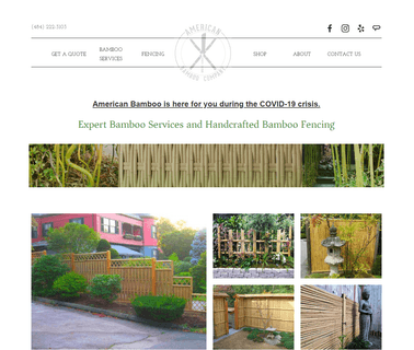 The American Bamboo Co bamboo fencing