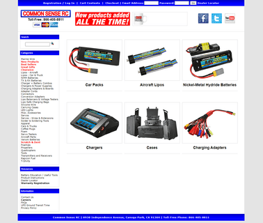 Common Sense Rc radio battery chargers
