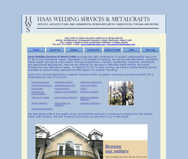 Haas Welding Services & Metalcrafts - Haas Welding Services; Metal building artistic