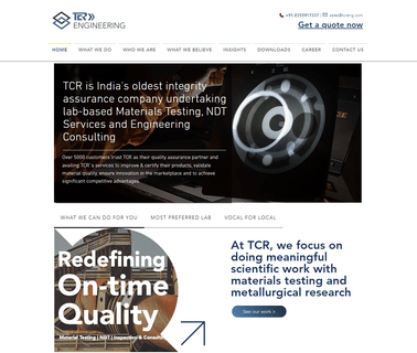 Tcr Engineering Mumbai-Material Metallurgical Testing Nabl component mechanical