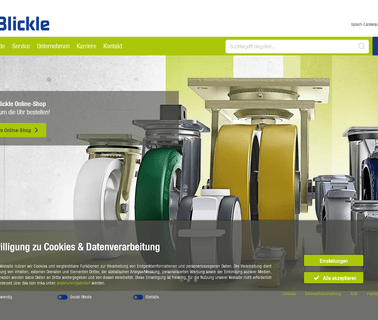 Blickle R & Auml Der Rollen Lenkrol trucks plastic