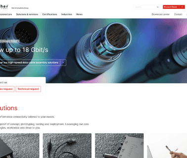 Fischer Connectors media fibre