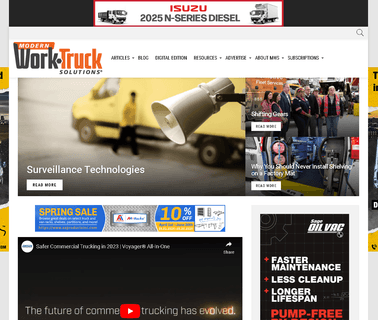 Modern Worktruck Solutions marketing work