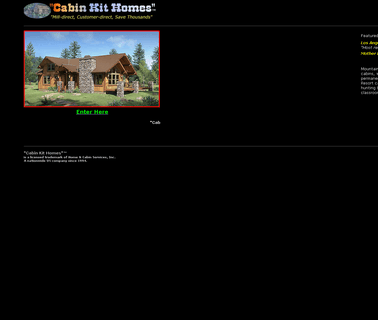 Cabin Kit Homes, Mill Direct, built kit