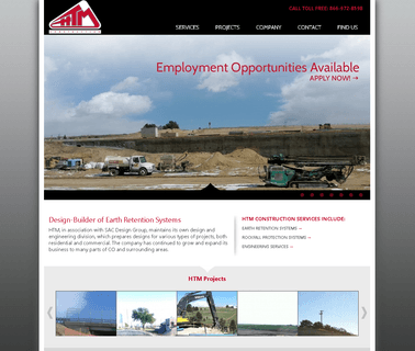 Earth Retention Systems Rockfall Protection Engineering Services shoring