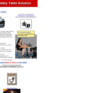 Table Shox tables hydraulic