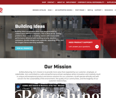 A.J. Manufacturing residential window coverings