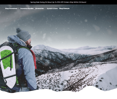 Crescent Moon Snowshoes nordic poles