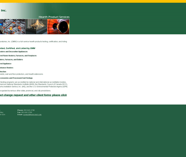 Omni Test Laboratories gas fireplace heating