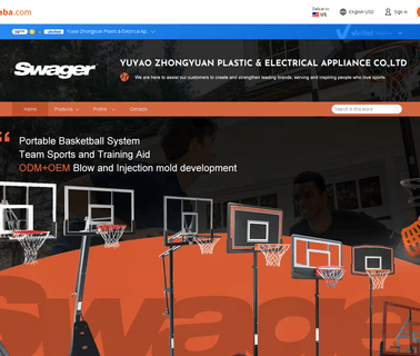 Yuyao Zhongyuan Plastic & Electrical basketball system