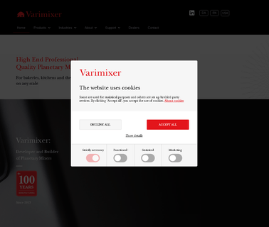 Varimixer bakers pizza