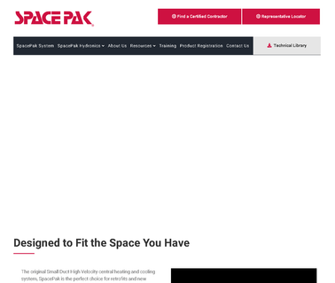 Spacepak The Small Duct High Veloc home central air