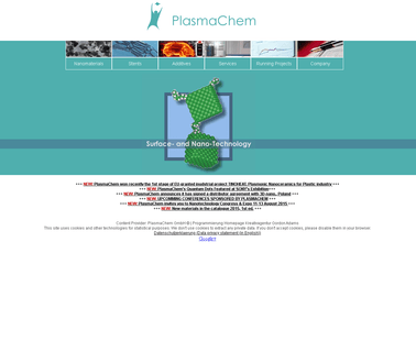 Plasmachem Gmbh, Surface stents