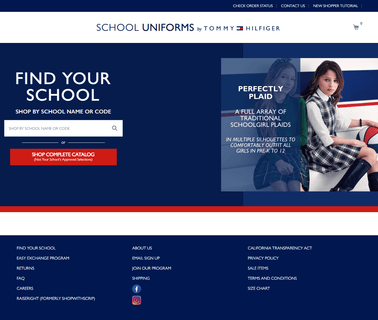 Tommy Hilfiger School Uniforms apparel school