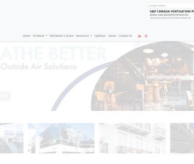 S & P Canada Ventilation Products commercial ventilation fans