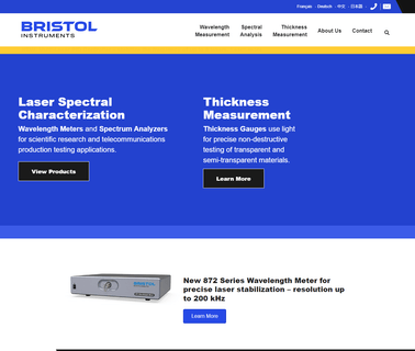 Bristol Instruments laser testing equipment