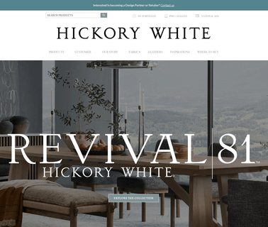 Hickory White white bedroom furniture