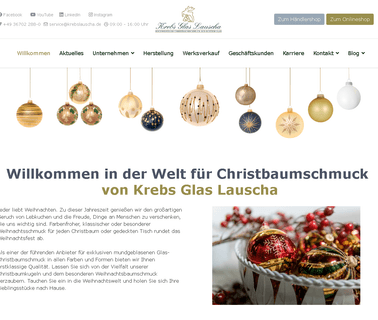 Krebs Glas Lauscha Gmbh christmas advent tree decoration
