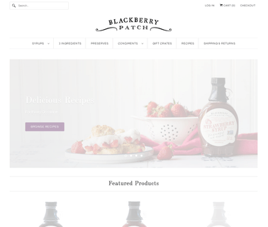Blackberry Patch, Fabulous Fruit Syrups’: Profile sugar free syrups