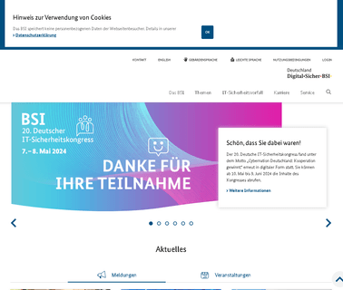 Bundesamt Für Sicherheit Bsi aktuelle