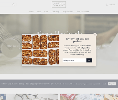 Rustic Bakery Inc. line rustic