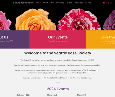 Seattle Rose Society garden resources