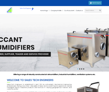 Sales Tech Engineers dehumidifiers industrial