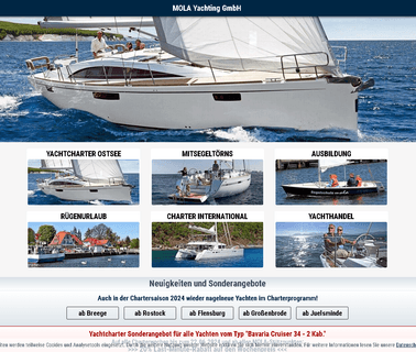 Mola Segelschule, Yachtcharter, Pension In ausbildung