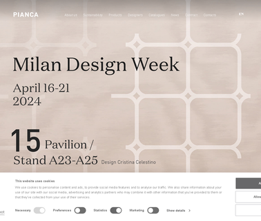 Pianca U.S.A. accessori arredamento