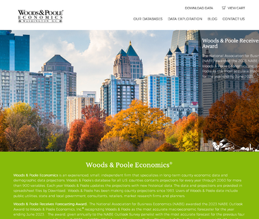 Woods & Poole Economics, Count database firm