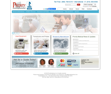Priority Medical Ultrasound Equipment diagnostic ultrasound
