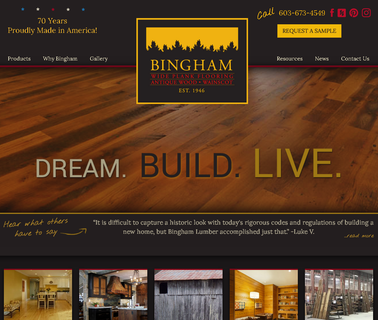 Bingham Lumber Inc. wooden countertops