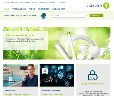 Lightcycle Retourlogistik Und Service Gmbh built lamp